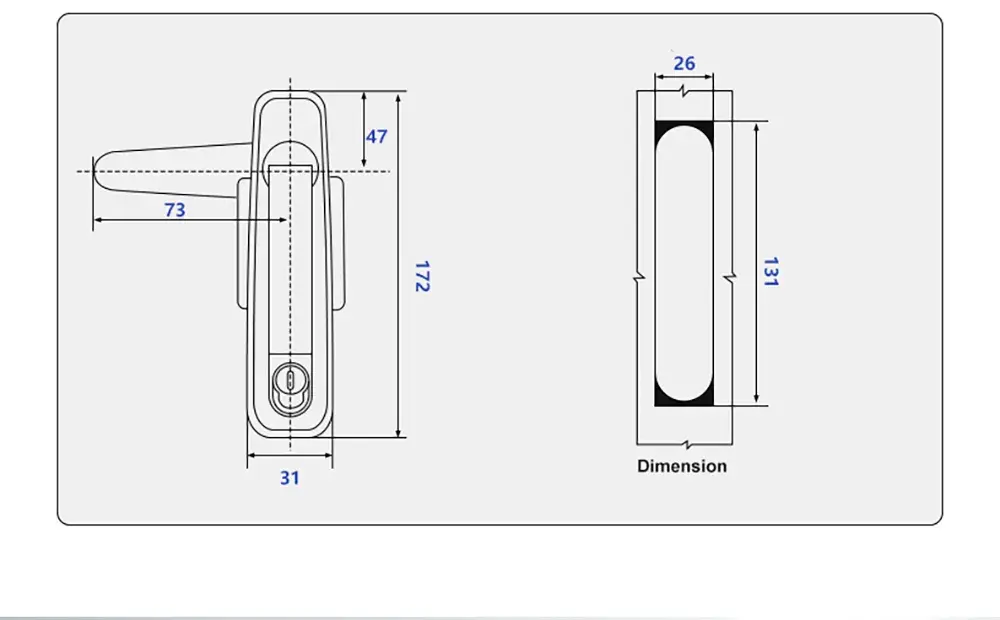 Zinc Alloy Electric Panel Lock