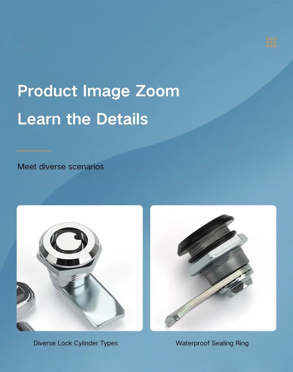 Cam Lock For Utility Enclosures